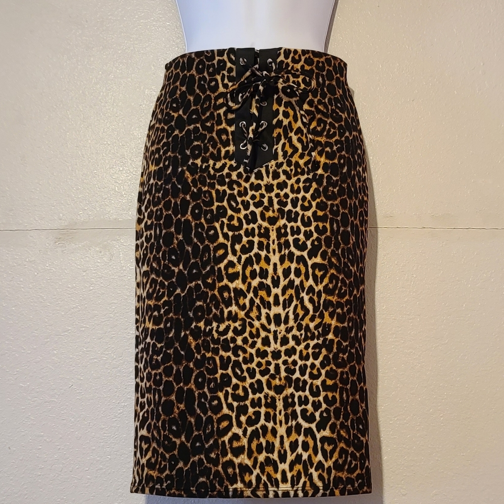 Animal Print Pencil Skirt
